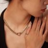 collier coeur inoxydable